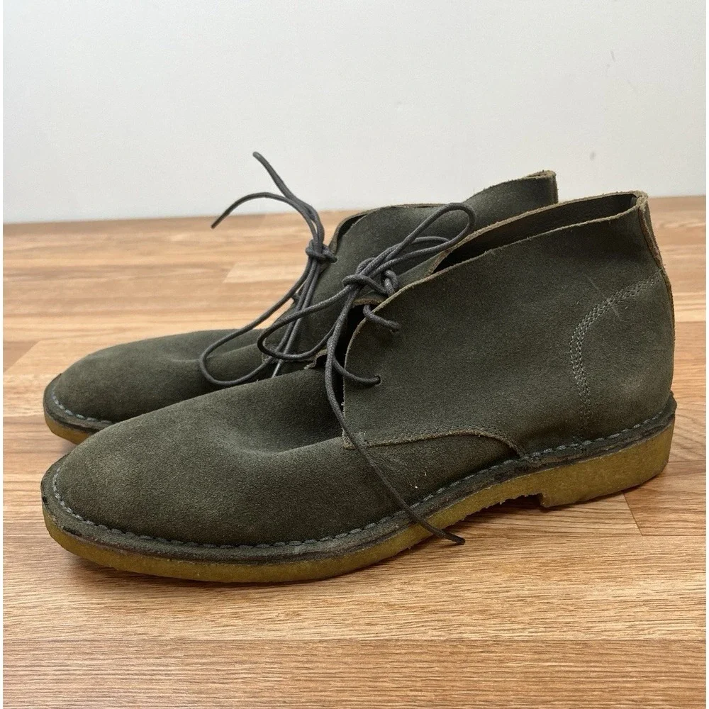 Banana Republic Brendt Chukka Boots Olive Green‎ Men's Size 10.5